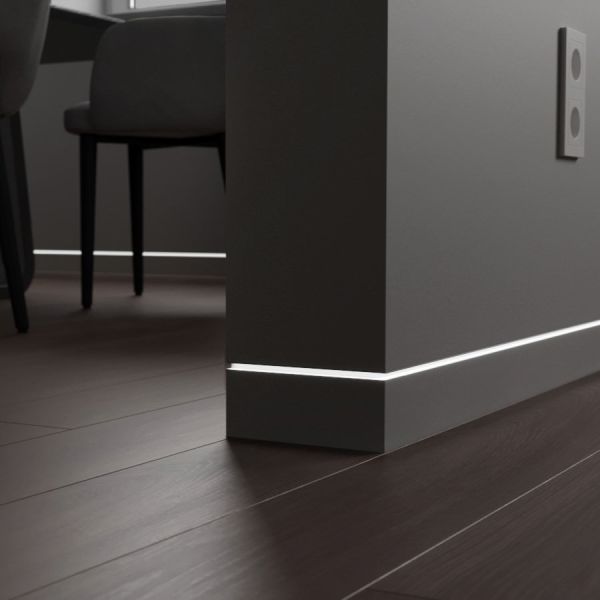 МДФ Вставка в скрытый плинтус 70мм грунт