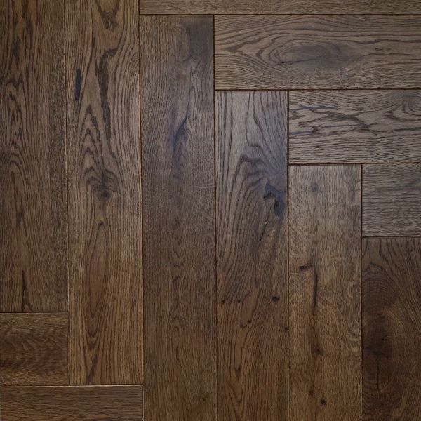 Инженерная доска GoldenWood Английская Елочка Дуб Коньяк Рустик