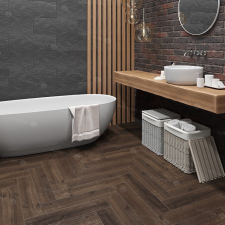 Клеевая Parquet LVT Дуб Альферац ЕСО 16-22 венгерская елка 590×118×2,5