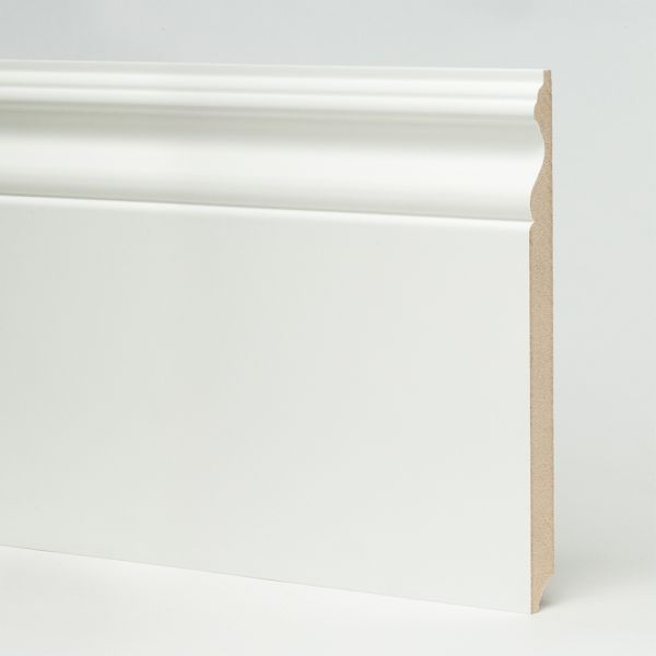 Плинтус Evrowood МДФ Белый PN 200 2000×200×16