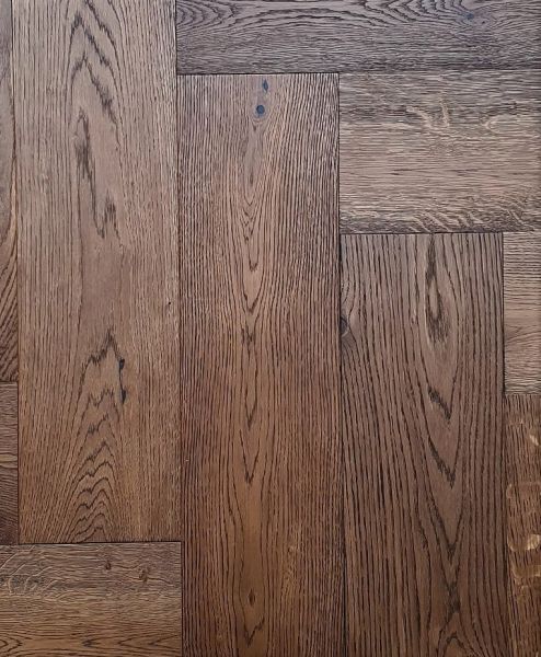 Паркетная доска Елочка Hajnowka Дуб OBOROG масло воск