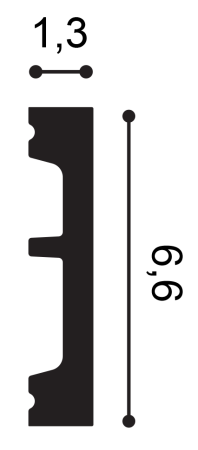 Плинтус ORAC DECOR SX157 66х13 мм