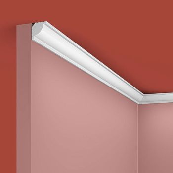 Потолочный плинтус под покраску Cosca Decor KX020 2000×20×20