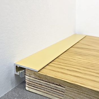 Микроплинтус алюминиевый TeckWood М-6 Бежевый Муар RAL 1001 2000×6×15