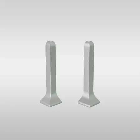 Угол алюминиевый внешний L-образный серебро 