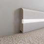 Плинтус Evrowood МДФ Белый PN 050 Led 2000×80×12