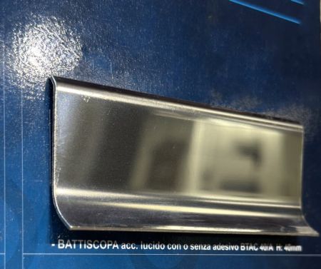 Плинтус Progress profiles напольный BTAC Нержавейка полированная 2м