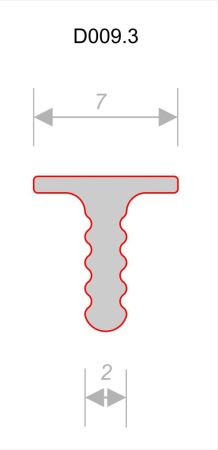 Разделительный профиль  D009.3