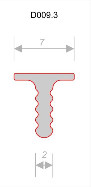 Разделительный профиль  D009.3