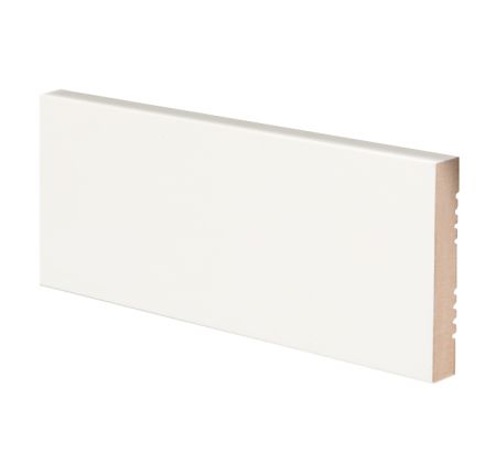 Вставка МДФ в скрытый плинтус под покраску