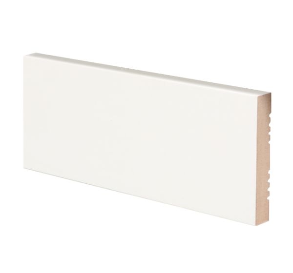 Вставка МДФ в скрытый плинтус под покраску