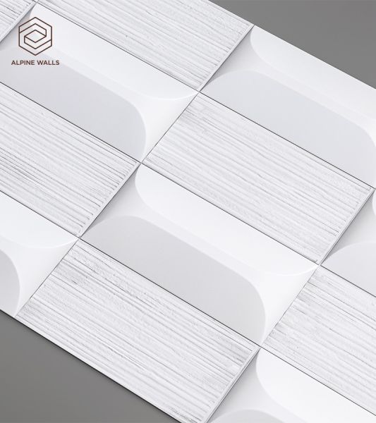 Стеновая панель под покраску Alpine Walls Geometrium ECOGR0210W 1200*600*25