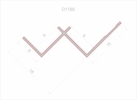 Decaro Угловой профиль Wallpanels D1186