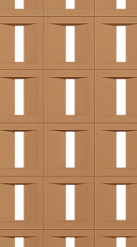 Стеновые панели Neogrupp из полиуретана Palace inclined hole 1200*600*35