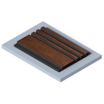 Стеновая панель из полистирола Hiwood LV128 BR396K 2700×120×12