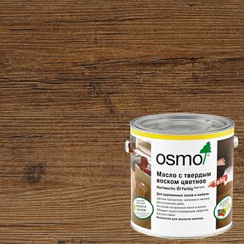 Масло с твердым воском для дерева Osmo Hartwachs-Ol Farbig цвет 3073 Терра шелковисто-матовое 0,22 л