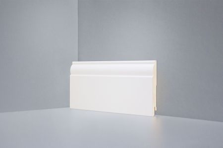 Плинтус DeARTIO Ламинированный 104-100 (9010) Кремовый 100х16