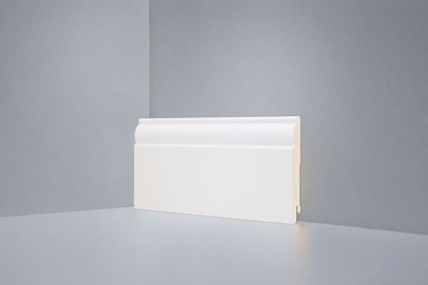 Плинтус DeARTIO Ламинированный 104-100 (9010) Кремовый 100х16