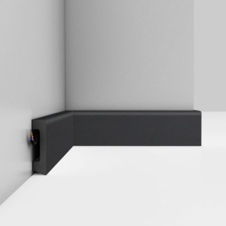 Плинтус Decomaster Антрацит D234-112 2400×58×16