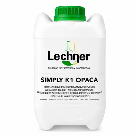 Lechner SIMPLY K1 1K полиуретано-акриловый лак на водной основе Матовый 5л
