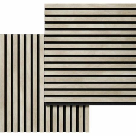 Стеновая панель акустическая Cosca Decor Сканди Ясень Кристалл черный войлок 600×600×19