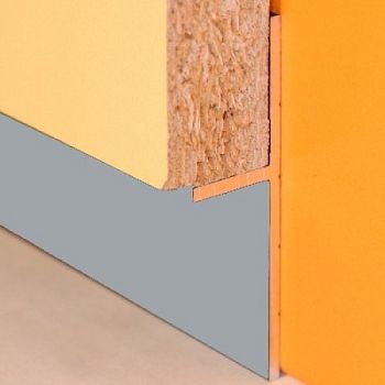 Плинтус алюминиевый теневой Modern Decor  серебро  2000×20×12,5