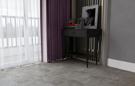 Кварц виниловое покрытие Stone Floor Плитка Травертин Бежевый 234-1 НР