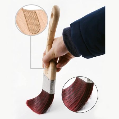 Кисть плоская DOBERMAN X1000 скошенная 10298 63,5 мм