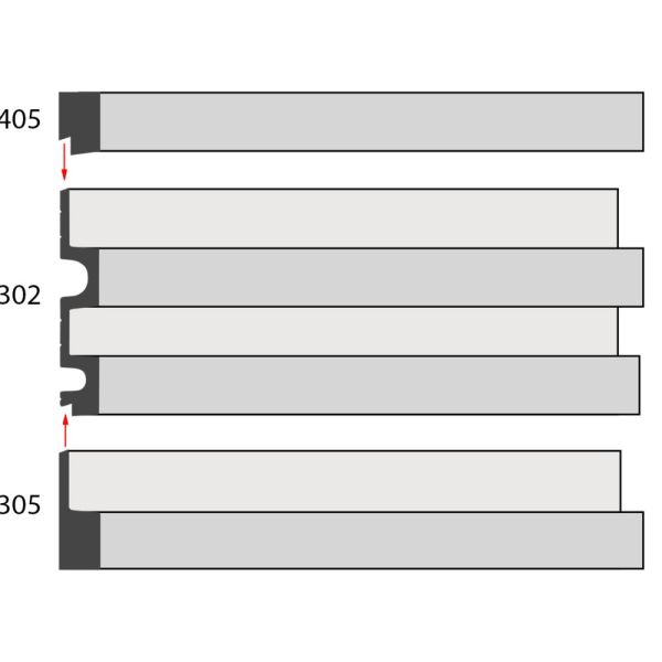 Стеновая панель Decomaster Eco Line D302-86 Дуб скандинавский 2900×122×21