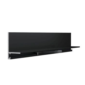 Микроплинтус алюминиевый Laconistiq MICRO L Max Черный муар RAL 9005 18-31-245 2450×35,8×16,2
