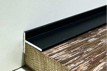 Микроплинтус алюминиевый Modern Decor черный 2000×10×18