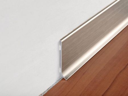 Плинтус Progress profiles напольный BTTS Шлифованный титан 2м