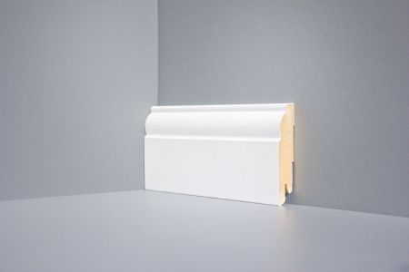 Плинтус DeARTIO Ламинированный 104-80 Белый 80х16