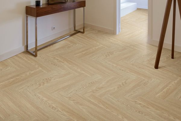 Кварц виниловое покрытие Floor Factor SPC HERRINGBONE Английская елочка Biege smoke oak(HB.04)