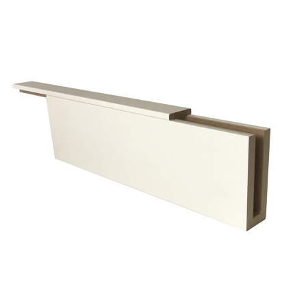 Ликорн Стеновая панель Брус декоративный белый матовый  40х70х2800мм