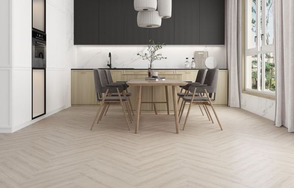 Кварц виниловое покрытие Stone Floor MSPC Елочка Дуб Брукфилд DCH2-8 MР