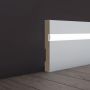 Плинтус Evrowood МДФ Белый PN 101 Led  2000×100×16