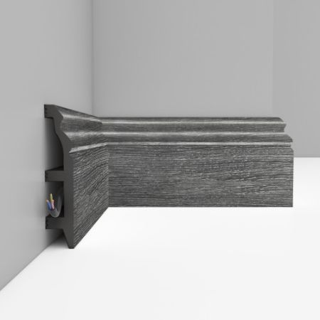 Плинтус Decomaster Дуб титан D232-87 2400×100×22