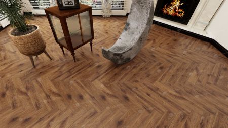 Ламинат Alpine Floor Herringbone 12мм Дуб Умбрия  LF105−11 600×100×12мм