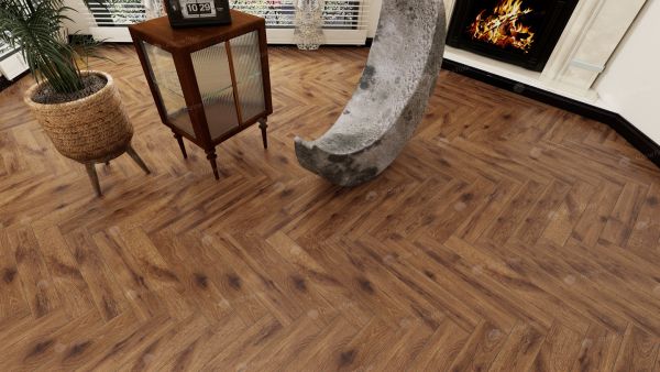 Ламинат Alpine Floor Herringbone 12мм Дуб Умбрия  LF105−11 600×100×12мм