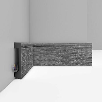 Плинтус Decomaster Дуб титан D235-87 2400×80×17