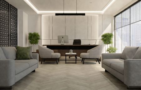 Кварц виниловое покрытие Stone Floor Елочка Дуб Балтимор 951008 HP