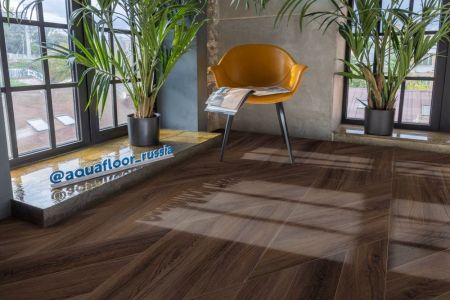 Кварц виниловое покрытие Aquafloor Parquet Chevron Glue AF2559PGCh