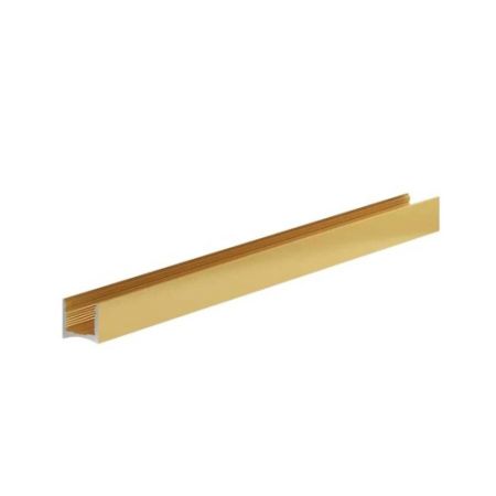 Профиль алюминиевый теневой с подсветкой Laconistiq Light mini Светлое золото 29-15-300 3000×14×13