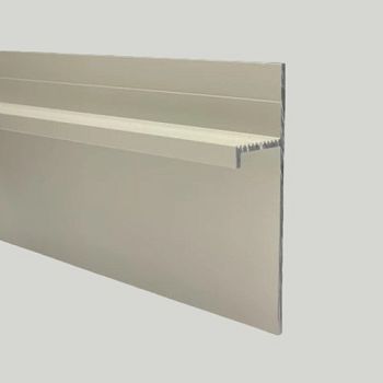 Плинтус алюминиевый теневой Modern Decor серебро матовое 2000×40×15