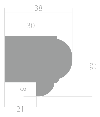 Молдинг Ultrawood Trim 003 (2000 х 38 х 33)