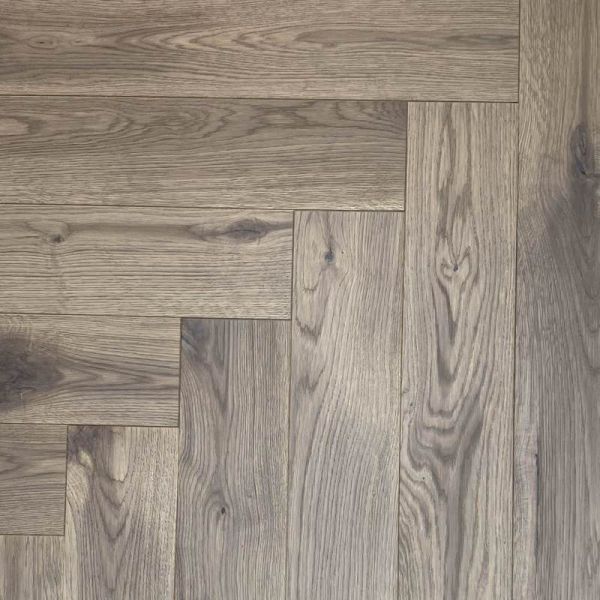 Инженерная доска Legend Елочка Дуб White coffe