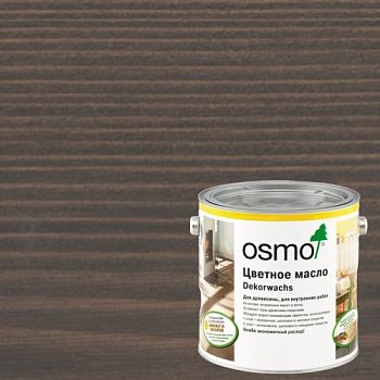 Масло с твердым воском для дерева Osmo Dekorwachs Transparent цвет 3118 Серый гранит шелковисто-матовый 0,125 л