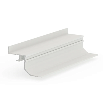 Профиль алюминиевый теневой с подсветкой Laconistiq Multilevel Landi Max Белый RAL 9016 26-22-300 матовый 3000×87×55,7