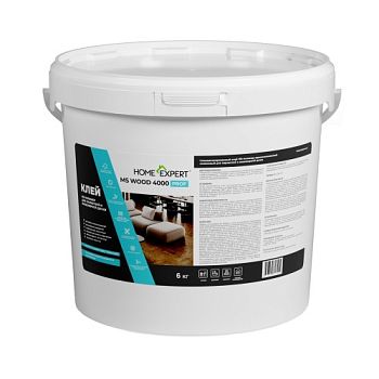 Клей для паркета Home Expert MS WOOD 4000 PROF MS-полимерный 6 кг